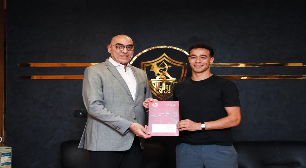 بلال مسعود لاعب نادي الزمالك لكرة اليد